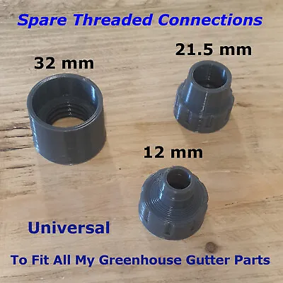 £2.19 • Buy Greenhouse Gutter Spare Connections Universal Fit For All My Gutter Parts