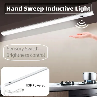 12V Hand Motion Sensor LED Strip Light Bar Switch Light Kitchen Cupboard Lamp • £10.79