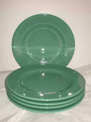 VERY NICE Set Of 5 Vista Alegre Portugal PRISMA 8.75   Green Salad Plates • $34.95