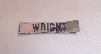 US Army Multicam OCP Camouflage Combat Uniform Name Tape Patch WRIGHT • $7.99