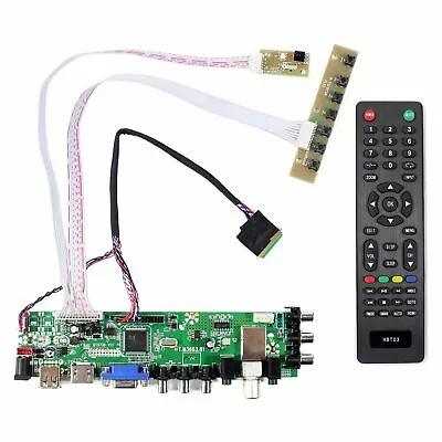 HD MI VGA AV USB ATV DTV LCD Controller Board For 10.1  B101AW06 1024x600 LCD • $33.68