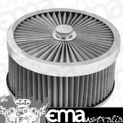 Proflow PFEAF-230127S Air Filter Assembly Flow Top Round Stainless Steel 9  X 5  • $119.99