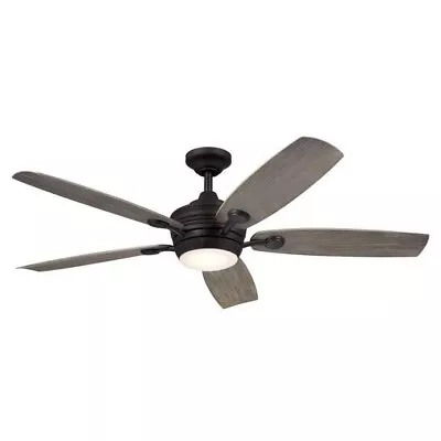5 Blade Ceiling Fan With Light Kit In Traditional Style-14.25 Inches Tall And 56 • $304.85
