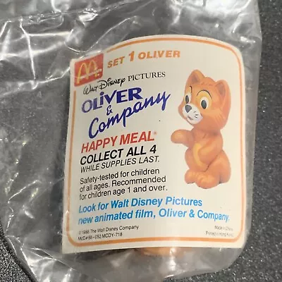 1988 McDonald's Happy Meal Toy-Oliver And Company- Oliver NIP • $10.99