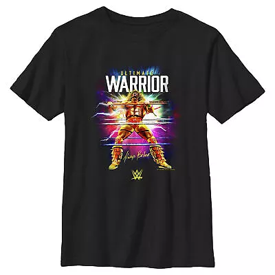 Boy's WWE Ultimate Warrior Always Believe Electric Ropes T-Shirt • $13.99