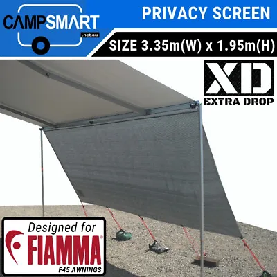 Campsmart XD 3.35m Caravan Privacy Screen For 3.5m Fiamma F45 F45s Thule Awning • $89.95
