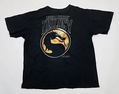 Vintage 1995 Ultimate Mortal Kombat Trilogy Midway T-shirt Size XL/XXL • $103.69