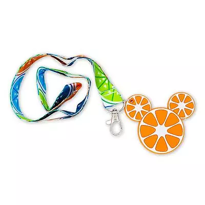 Disney Mickey Mouse Fruit Lanyard With Orange Charm • $9.99