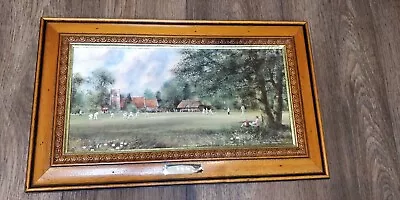 £39.99 • Buy Unique Cricket Print In Wooden Frame - In My Day - Terry Harrison