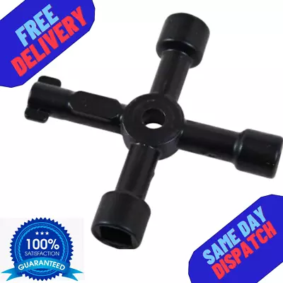 £3.79 • Buy  4 WAYS PREMIUM Service Utility Meter Key Gas Electric Box Cupboard Triangle DIY