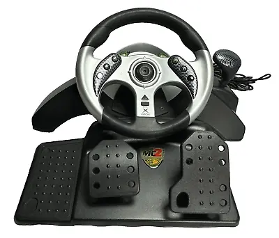 2004 MAD CATZ MC2 6320 Racing Steering Wheel & Pedals For OG XBOX -PREOWNED • $49.99