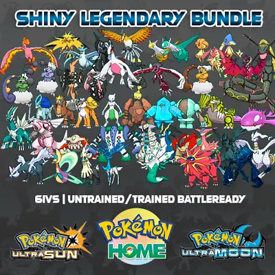 $6.99 • Buy Shiny Legendary Bundle | Pokemon Home Premium | Ultra Moon & Ultra Sun | Legit