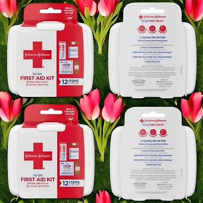 NEW Lot Of (2) Johnson & Johnson First Aid To Go Portable Mini Travel Kit - 12pc • $9.98