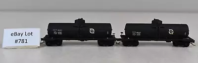 (Lot 781) N Scale Model Train Freight Cars FEC Tank Cars 189247 & 197893 • $10