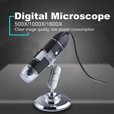 1600X Wire Microscope Camera Magnifier USB Digital For Android Phone Mac Windows • $20.89