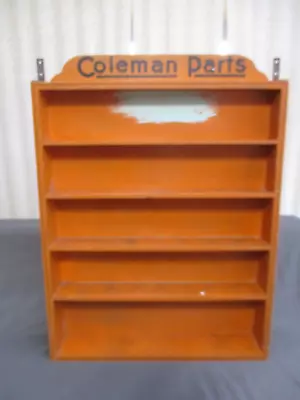 Vintage Coleman Parts Shelf / Dealer Store Display Rack Shelf • $349.95