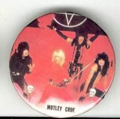 MOTLEY CRUE Group Large 2 Inch Pinback Button Pin Badge • $5.98