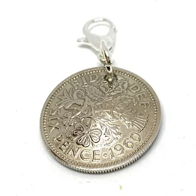 £5.99 • Buy 60th Birthday Gift - 1962 - LUCKY SIXPENCE COIN Charm 1953-1967