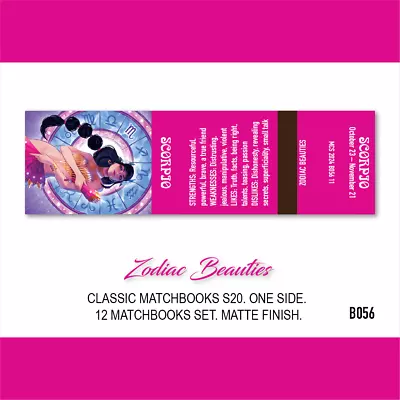 12 Matchbooks Zodiac Beauties Set New Collector Girlie Phillumeny Playboy Style. • $11.95