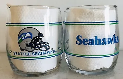 $30 • Buy Seattle Seahawks   Set Of  2, 13.5 Oz. Drinking Glasses. Shell Gas 1993.