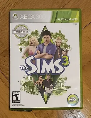 $7.50 • Buy The Sims 3  Microsoft Xbox 360 Platinum Hits Tested Complete Messed Up Case