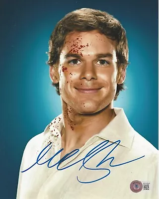 MICHAEL C. HALL SIGNED DEXTER 8x10 PHOTO 1 MORGAN NEW BLOOD SHOW BECKETT COA BAS • $125.99