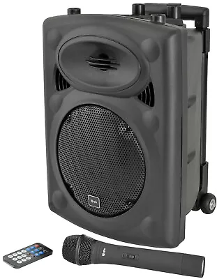 QTX QR8PABT 8inch Portable PA Speaker Bluetooth & Wireless Microphone • £177.96