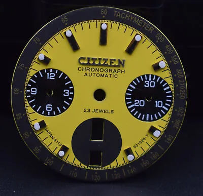 Used Citizen-8110 Bull-Head Repained Dial For Parts & Repair Work O-36 • $41.79