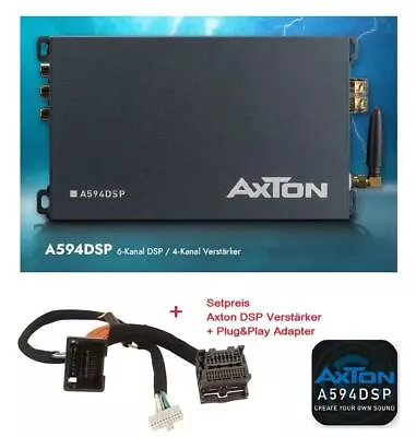 Axton A594DSP Set Amplifier Dsp With Plug -and-play Adapter Compatible With VW • $354.52