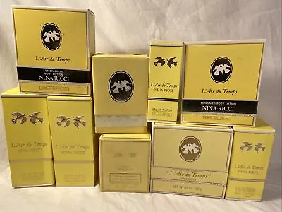 Vintage L’Air Du Temps Nina Ricci Lot - Parfum Body Lotion Powder Lalique Spray • $495