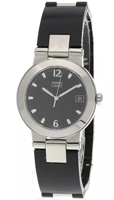 MOVADO Vizio Quartz S-Steel Black Dial Men's Watch 1604400 -Store Display • $597