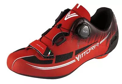 Vittoria Fusion 2 Road Cycling Shoes Red/Black • $99.99