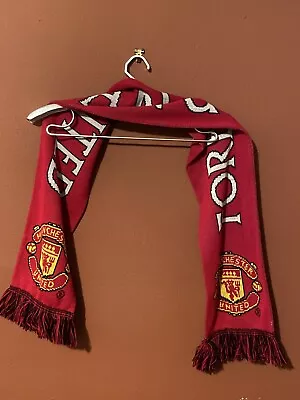 FOREVER MANCHESTER UNITED SCARF SCARVES WINTER FOOTBALL SOCCER TEAM Fringe • $12.47