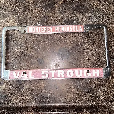 Vintage Monterey Peninsula Val-Strough License Plate Frame - Single • $20.50