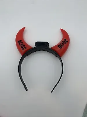 AC/DC - Light Up Devil Horns Headband - Black & Red Also Flashes Battery • $55