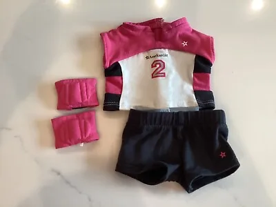 American Girl Volleyball Uniform Bright Pink & Black EUC No Box • $14