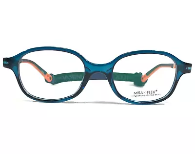 Miraflex Kids Goggles Eyeglasses Frames ELKI Blue Orange Square 41-16-113 • $74.99