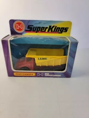 Super Kings K-4 Big Tipper NEW Matchbox 1973 W/Box England Vintage • $28