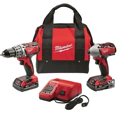 Milwaukee 2691-22 M18 Li-Ion 18V Compact Drill & Impact Driver Kit • $200.69