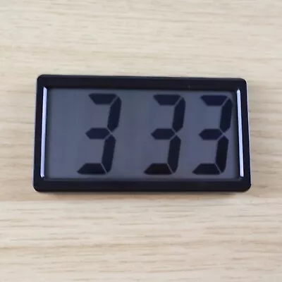 Small Digital Clock Battery Operated Large LCD Desk Black Mini Car Dash Board • $11.95