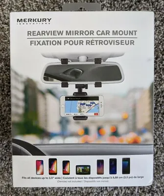 Merkury Innovations Rearview Mirror Car Mount For IPhone Samsung Galaxy Android • $9.99