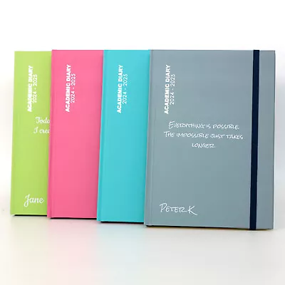 Personalised Academic Hardcover Diary 2024-2025 - A4/A5 | Custom Printed Planner • £12.99