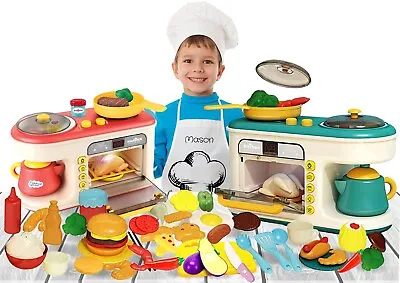 £22.99 • Buy Kids Pretend Play Microwave Oven Coffee Machine Kitchen Toy Set Electric Cooktop