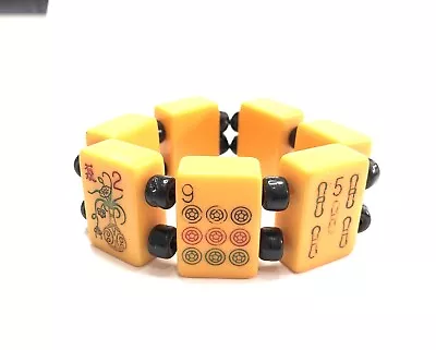 Vintage Mahjong Bakelite Bracelet • $85