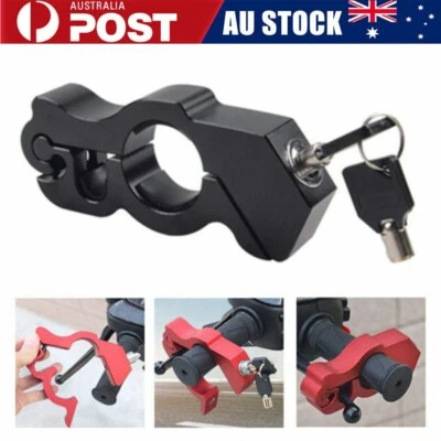 $23.98 • Buy Motorbike Motorcycle Handlebar Throttle Grip Lock Anti-theft Brake Level Lock AU