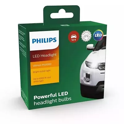 Genuine Philips LED H11 Ultinon Pro1000 Globe Pair 6500K 12v 12.5w High Low Fog • $85