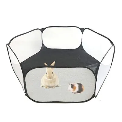 Folding Pet Cat Playpen Rabbit Hamster Indoor Outdoor Guinea Pig Run Portable UK • £7.99