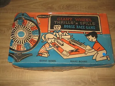 Vintage Remco Giant Wheel Spills N Thrills Horse Race Game • $10