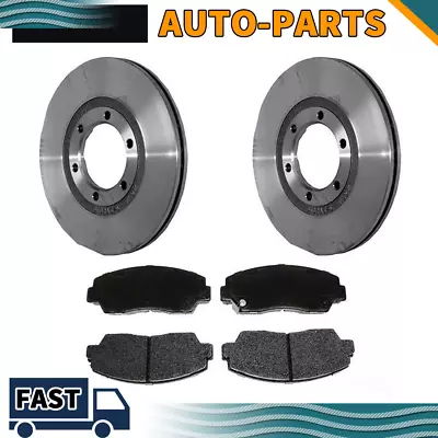 Fits 1987-1993 Mazda B2200 Front Kit Brake Rotors & Metallic Brake Pads Hardware • $131.73