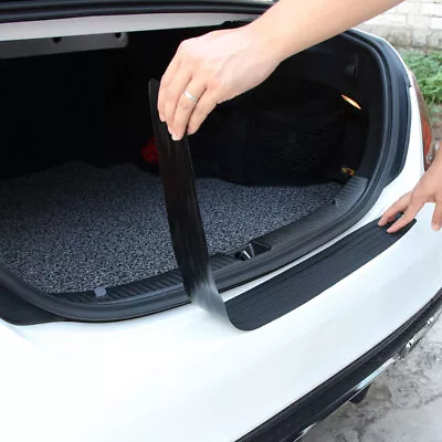 $26.91 • Buy 104cm*9cm Car Trunk Door Sill Plate Protector Guard Strips Rear Bumper Tape Kit